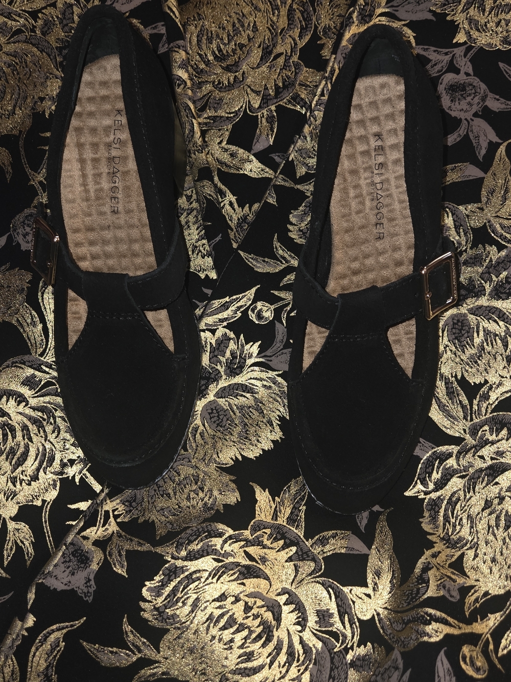 Kelsi Dagger Black Suede Mary Jane Loafers, Size 5.5!  UNWORN!! BARGAIN PRICE!!!